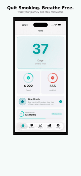 Breathly: Smoke-Free Journey screenshot
